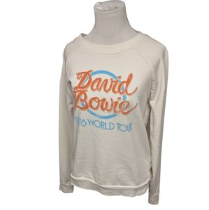 Treasure & Bond Cream Sweatshirt with Orange and Blue Graphic